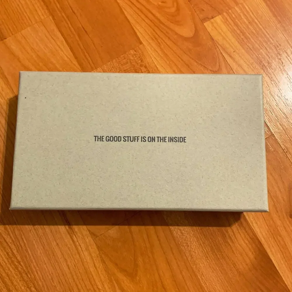 The Good stuff in on the inside hard box